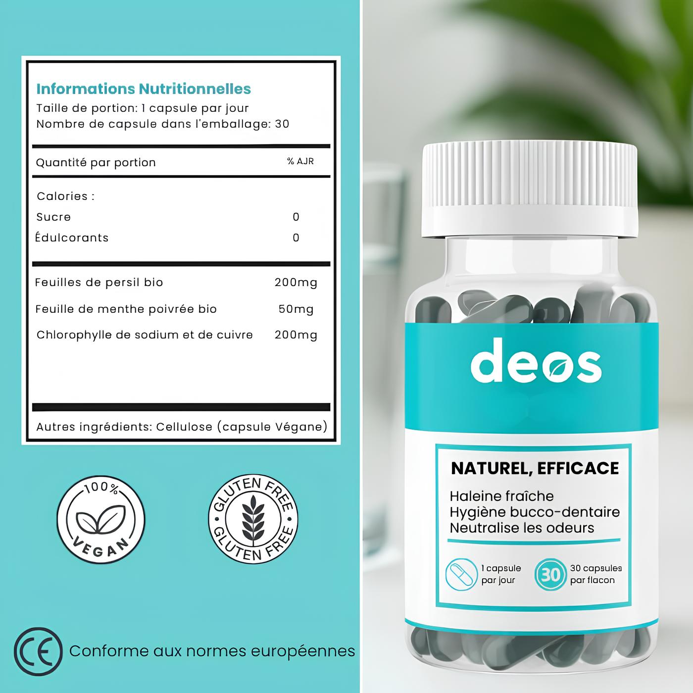 Deos | Complément anti-odeur