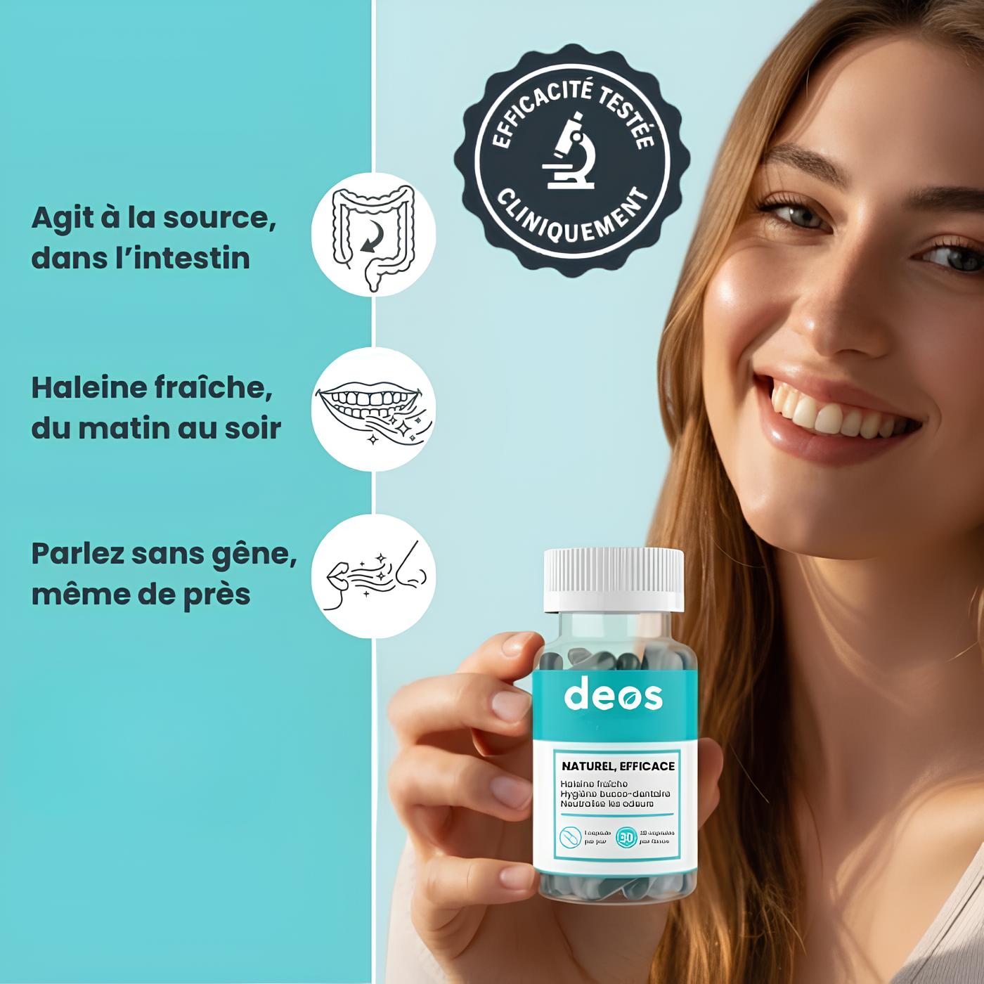 Deos | Complément anti-odeur